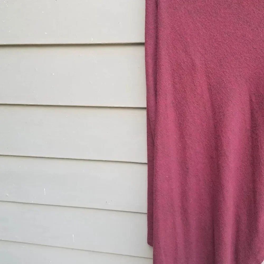 Cherish Burgundy One Button Open Front Cardigan size Medium - Picture 7 of 9